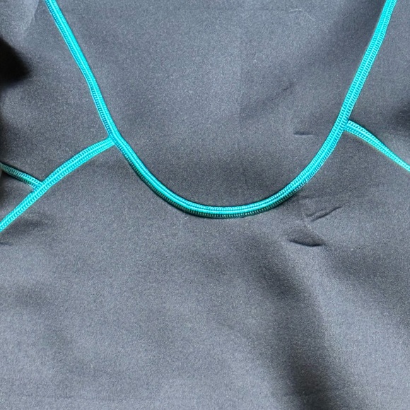 SeaSkin XS Neoprene Shorty Wetsuit Black & Blue Stitching - Picture 3 of 5